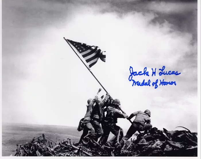 Jack H. Lucas autograph