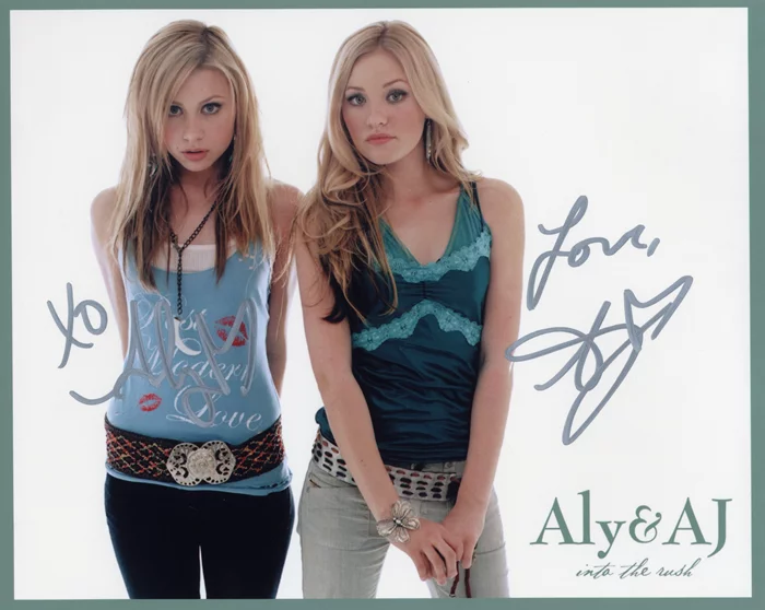 Aly & AJ autograph