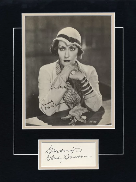 Gloria Swanson autograph