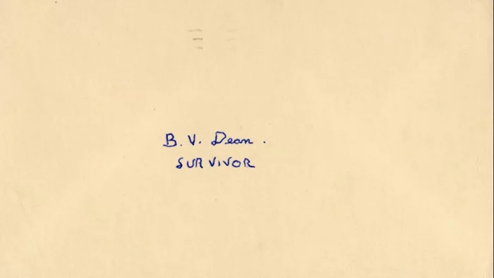 B.V. Dean autograph