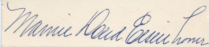 Mamie Daud Eisenhower autograph