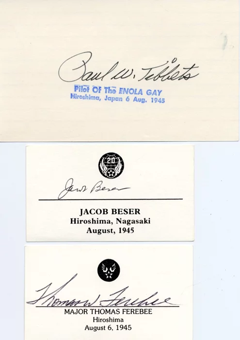 Enola Gay autograph