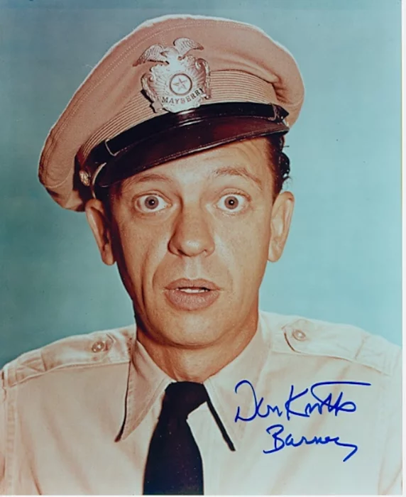 Don Knotts autograph