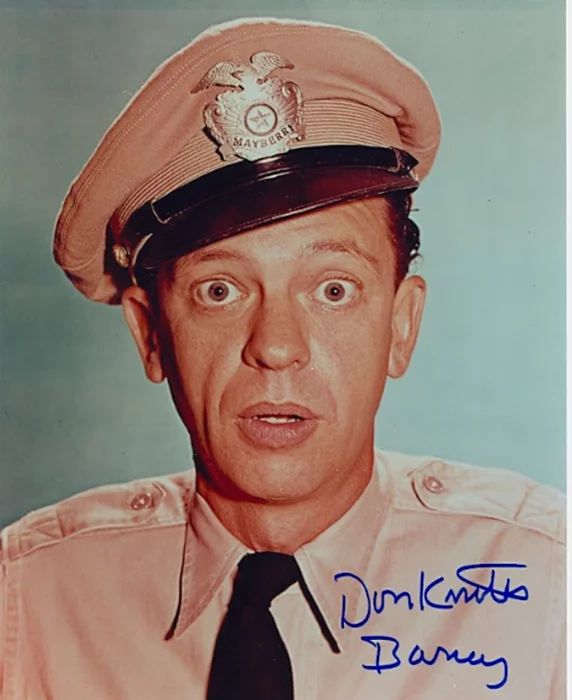 Don Knotts autograph