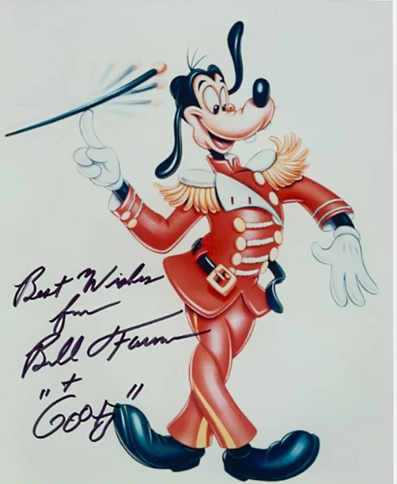 Bill Farmer autograph