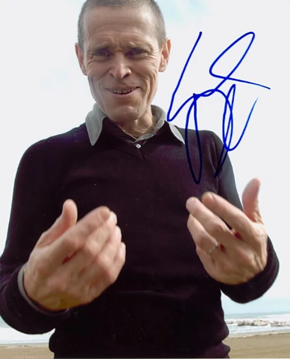Willem DaFoe autograph