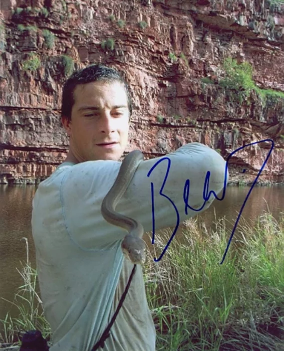 Bear Grylls autograph