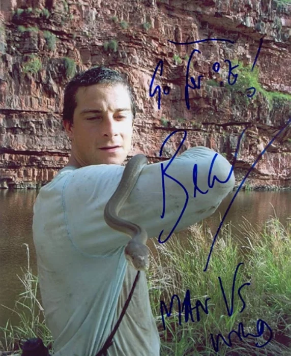Bear Grylls autograph