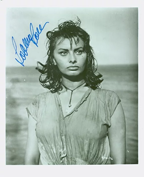 Sophia Loren autograph