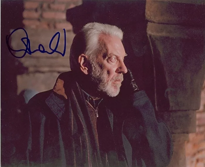 Donald Sutherland autograph