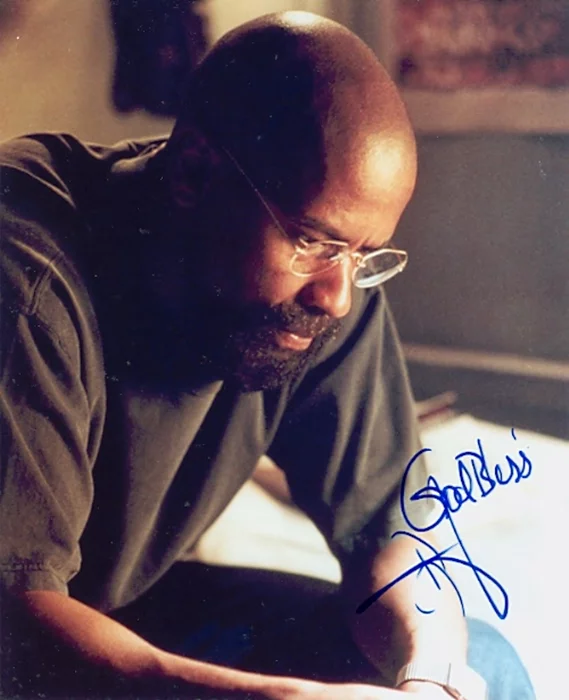 Denzel Washington autograph