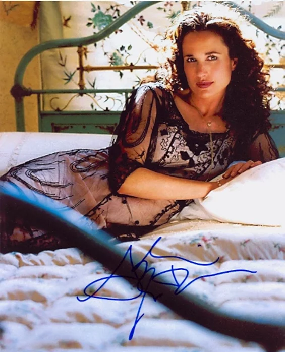 Andie MacDowell autograph