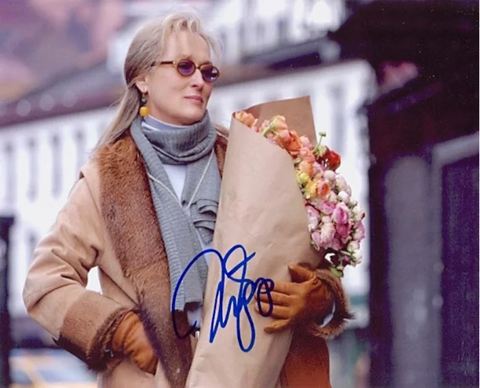 Meryl Streep autograph