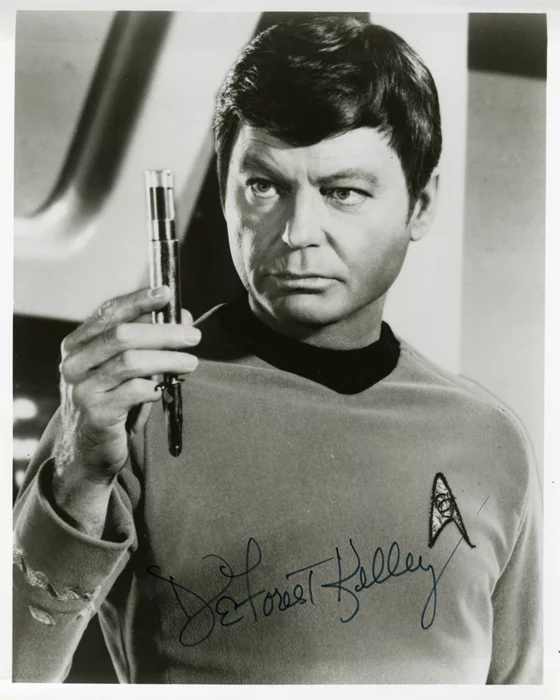 Deforest Kelley autograph