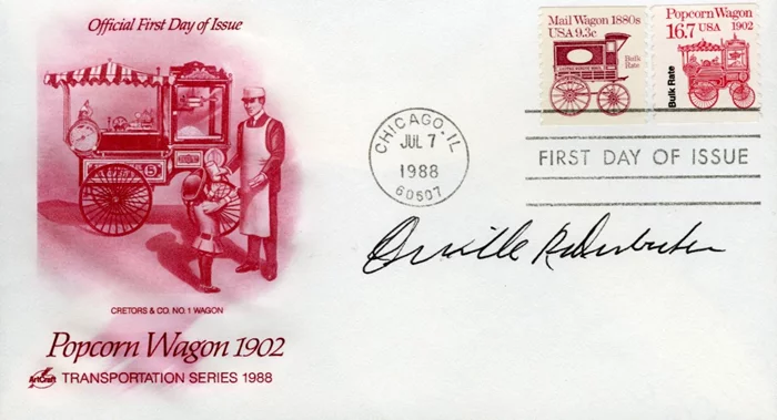Orville Redenbacher autograph