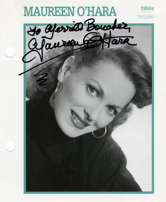 Maureen O'Hara autograph