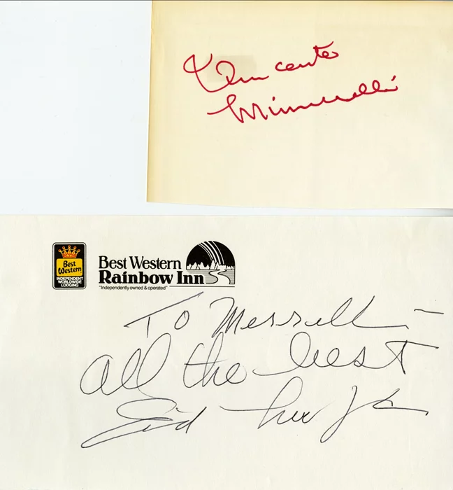 Judy Garland's Husbands autograph