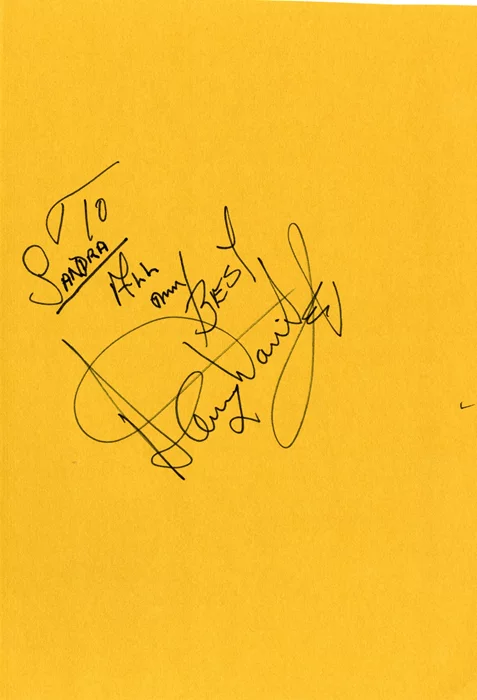 Sammy Davis Jr. autograph