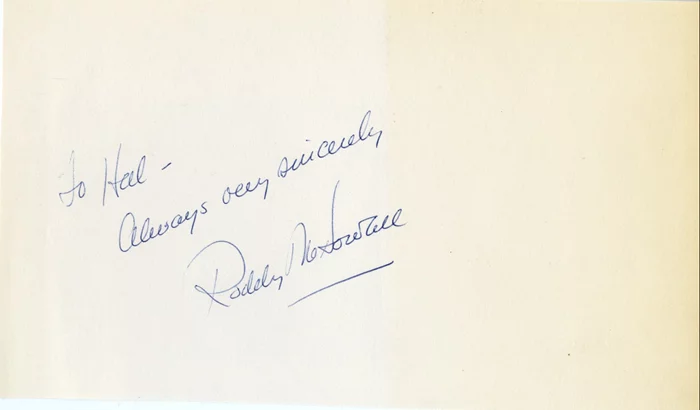 Roddy McDowall autograph