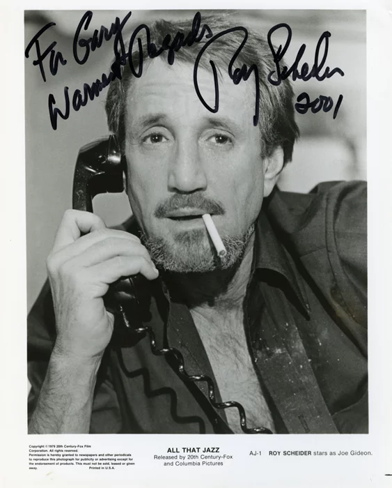 Roy Scheider autograph