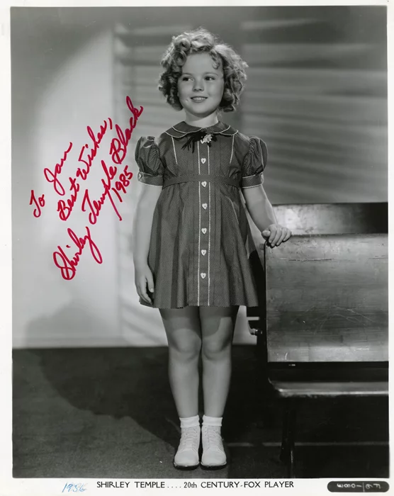 Shirley Temple-Black autograph