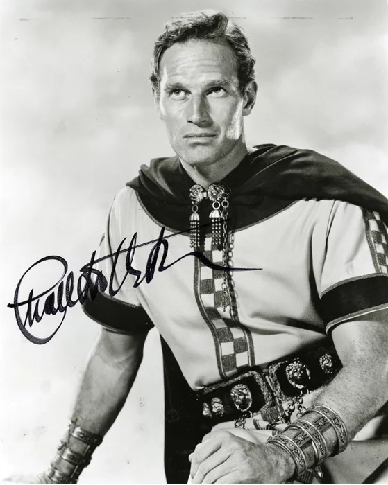 Charlton Heston autograph