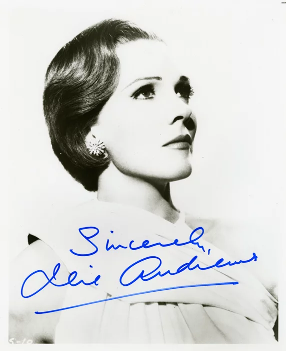 Julie Andrews autograph