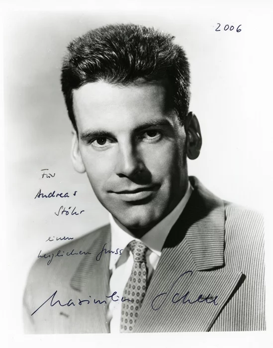 Maximilian Schell autograph
