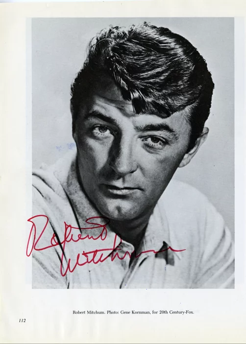 Robert Mitchum autograph