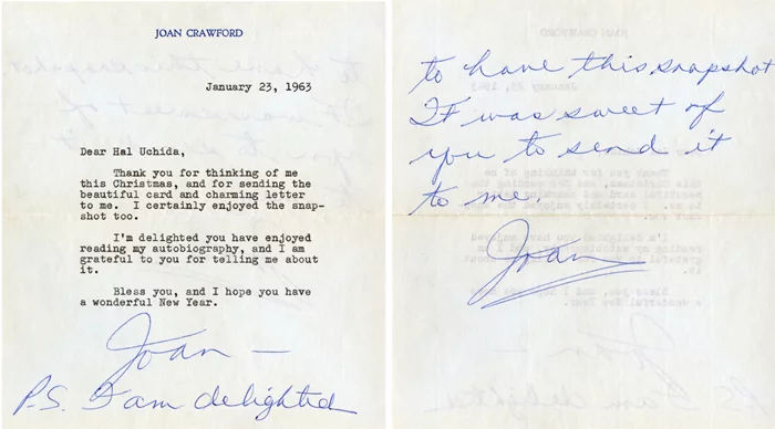 Joan Crawford autograph
