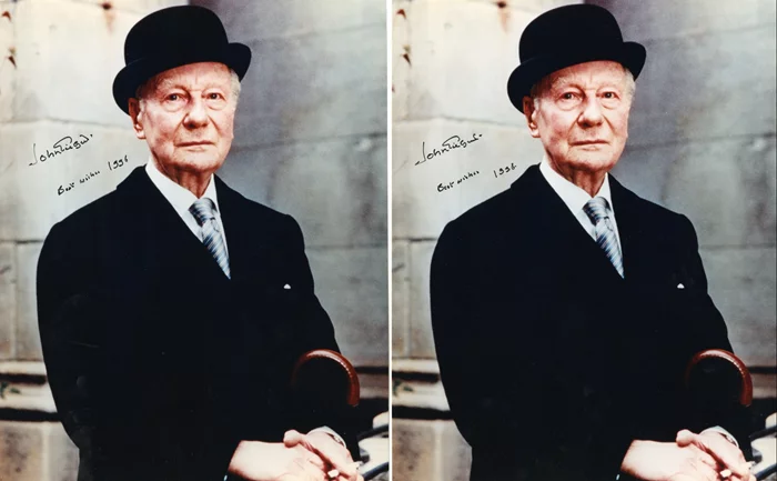 John Gielgud autograph