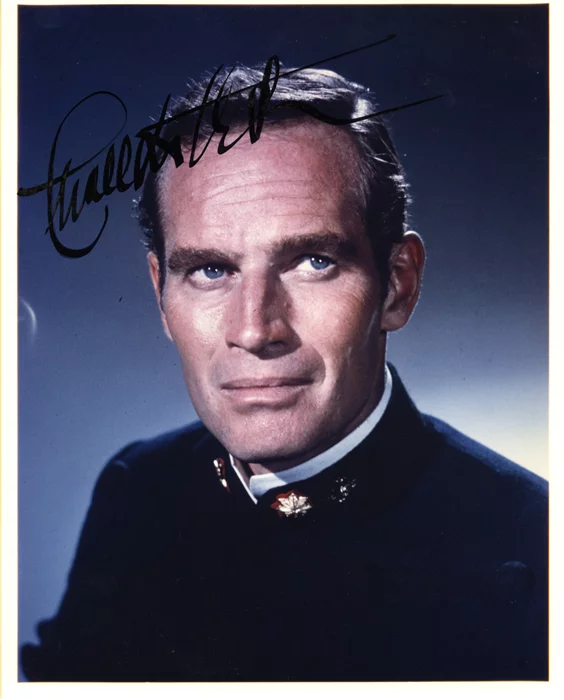 Charlton Heston autograph