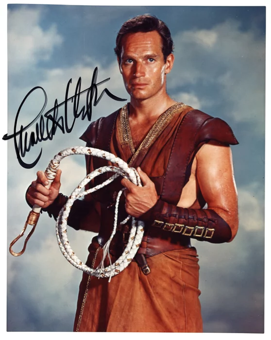Charlton Heston autograph