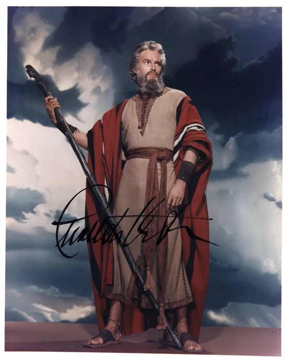 Charlton Heston autograph