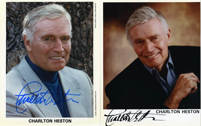 Charlton Heston autograph
