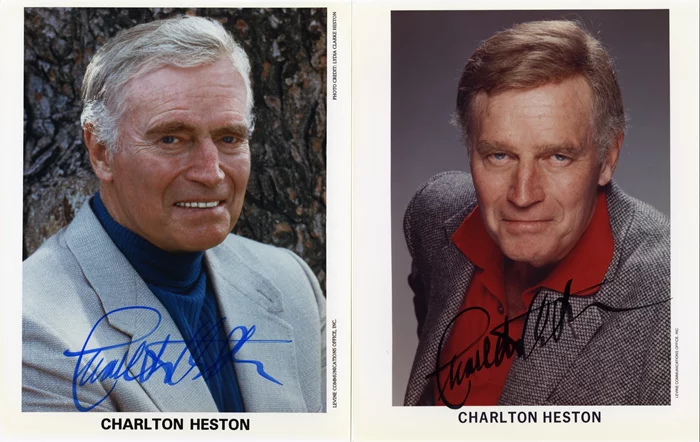 Charlton Heston autograph