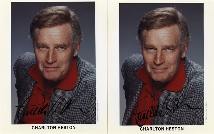 Charlton Heston autograph