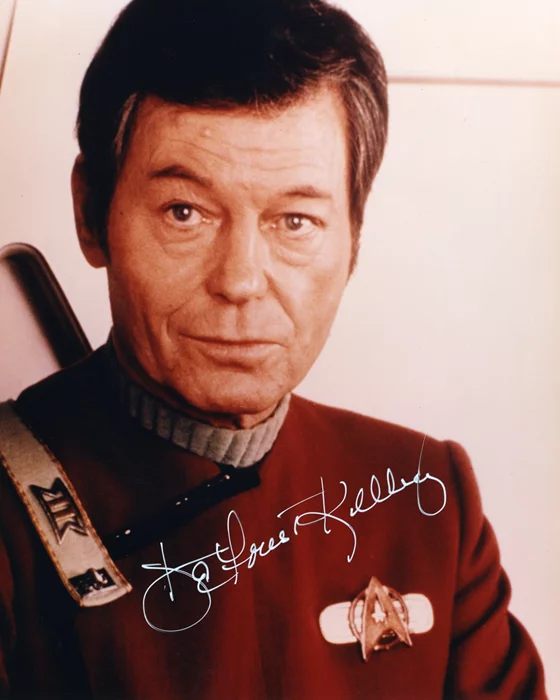Deforest Kelley autograph