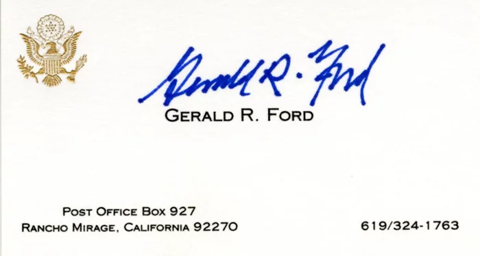 Gerald Ford autograph