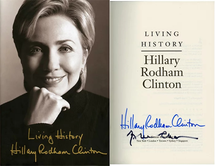 The Clintons autograph