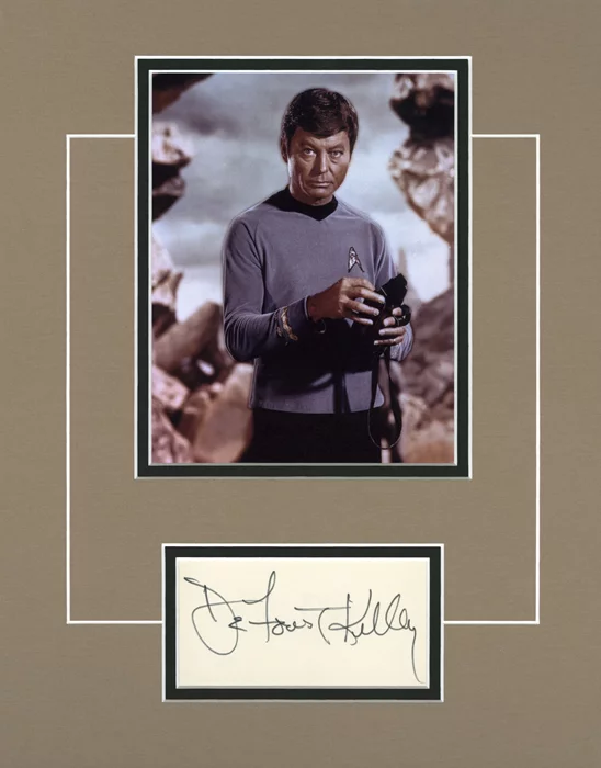 Deforest Kelley autograph