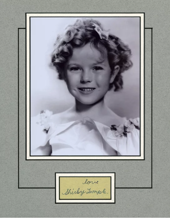 Shirley Temple autograph
