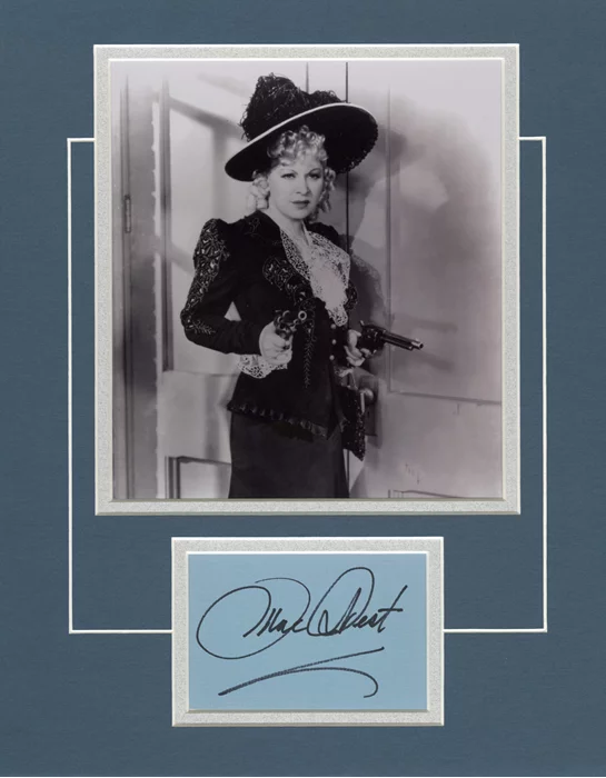 Mae West autograph