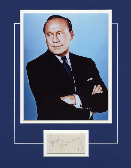 Jack Benny autograph