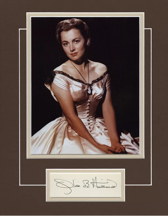 Olivia de Havilland autograph