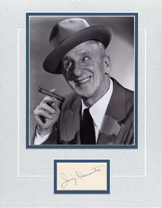 Jimmy Durante autograph