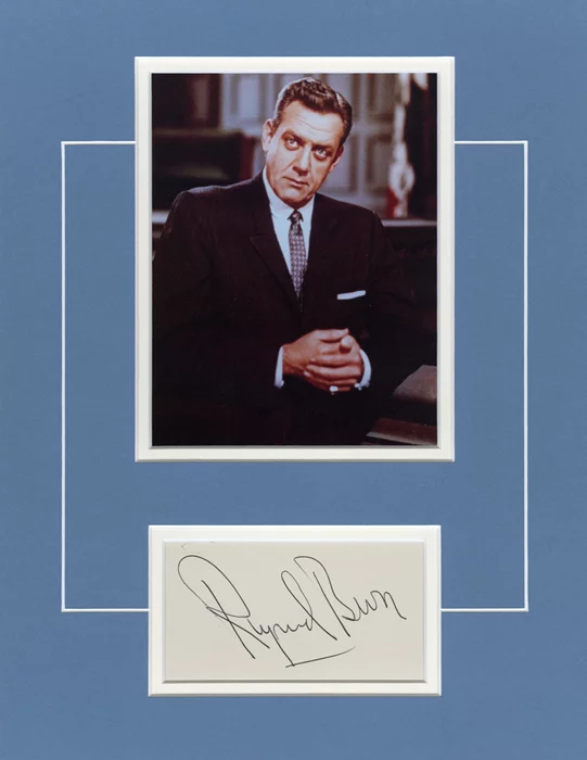Raymond Burr autograph