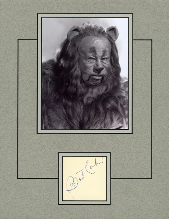 Bert Lahr autograph