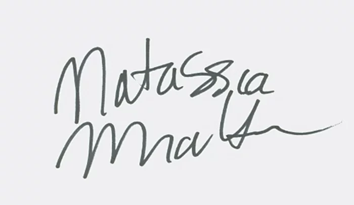 Natassia Malthe autograph