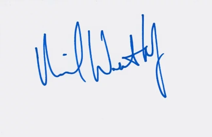 Michael Weatherly autograph